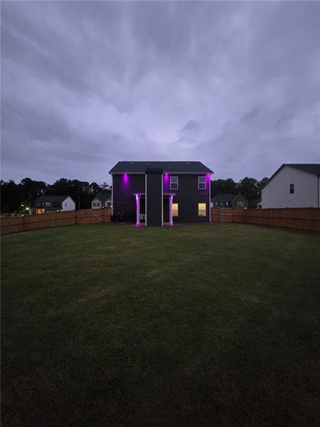 Exterior details and patio area of a home in Fern Dale, Fairburn (Image 42).