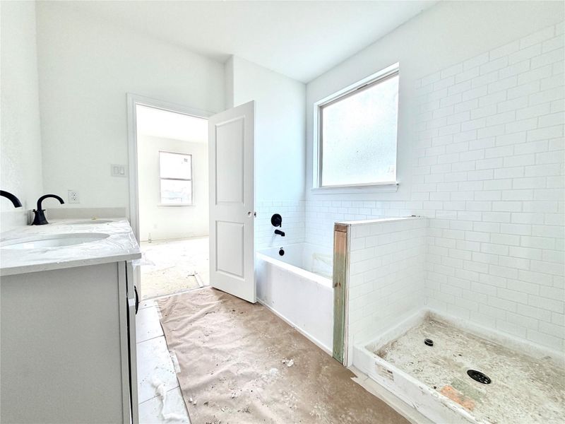 In-progress construction of a new home in Cedar Pointe, Crosby, TX (Image 23).