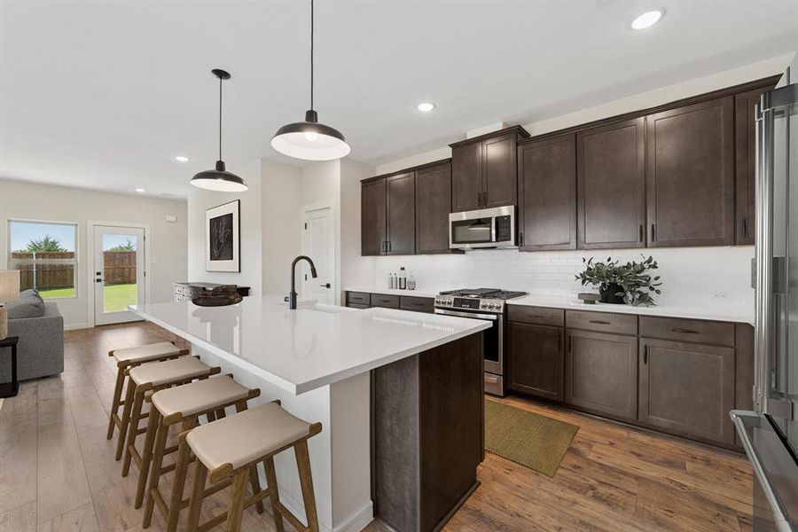 Furnished interior view inside a new home in Rolling Ridge, Van Alstyne (Image 4). Furnished interior view inside a new home in Rolling Ridge, Van Alstyne (Image 4).