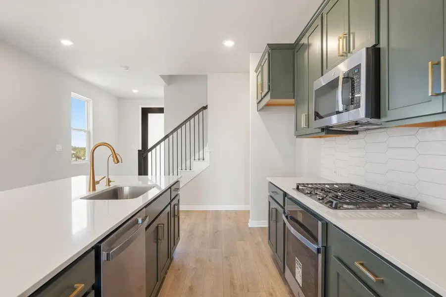 Furnished interior view inside a new home in Cannon Ranch, Dripping Springs (Image 6).