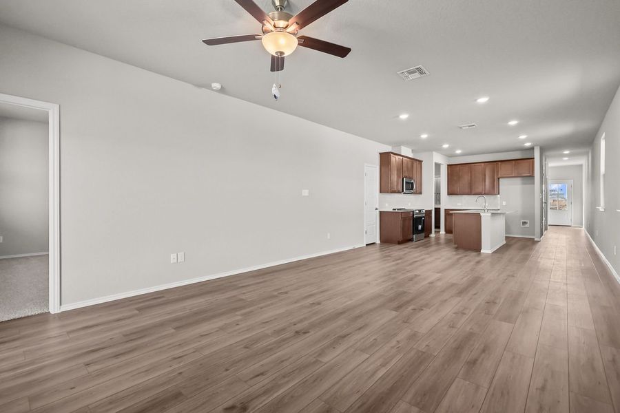 Representative unfurnished interior of a home built from the The Frio F by Davidson Homes LLC in Heartland, Heartland (Image 18). Representative unfurnished interior of a home built from the The Frio F by Davidson Homes LLC in Heartland, Heartland (Image 18).