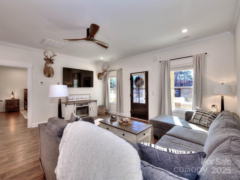 Living Room looking to Primary Bedroom