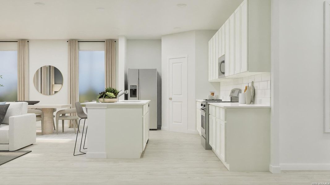 Furnished interior view inside a new home in Voss Farms, New Braunfels (Image 31).