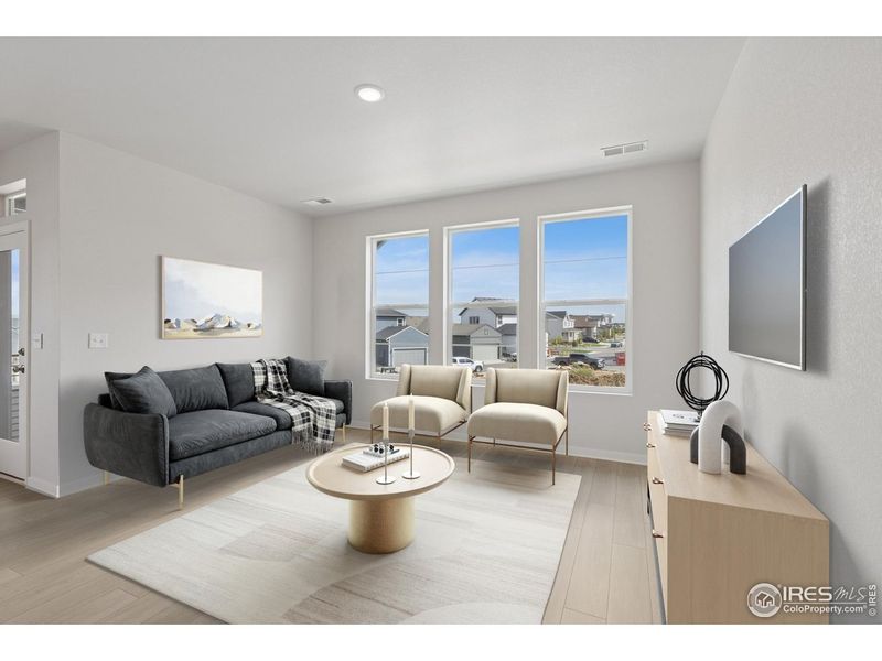 Furnished interior view inside a new home in , Loveland (Image 16).