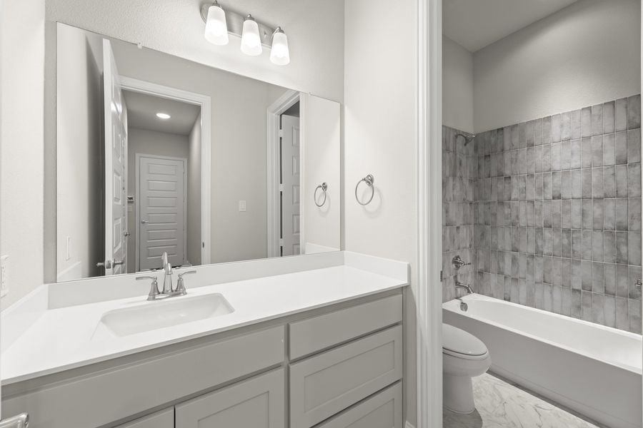 Furnished interior view inside a new home in Brookshire at Legacy Hills, Celina (Image 14). Furnished interior view inside a new home in Brookshire at Legacy Hills, Celina (Image 14).
