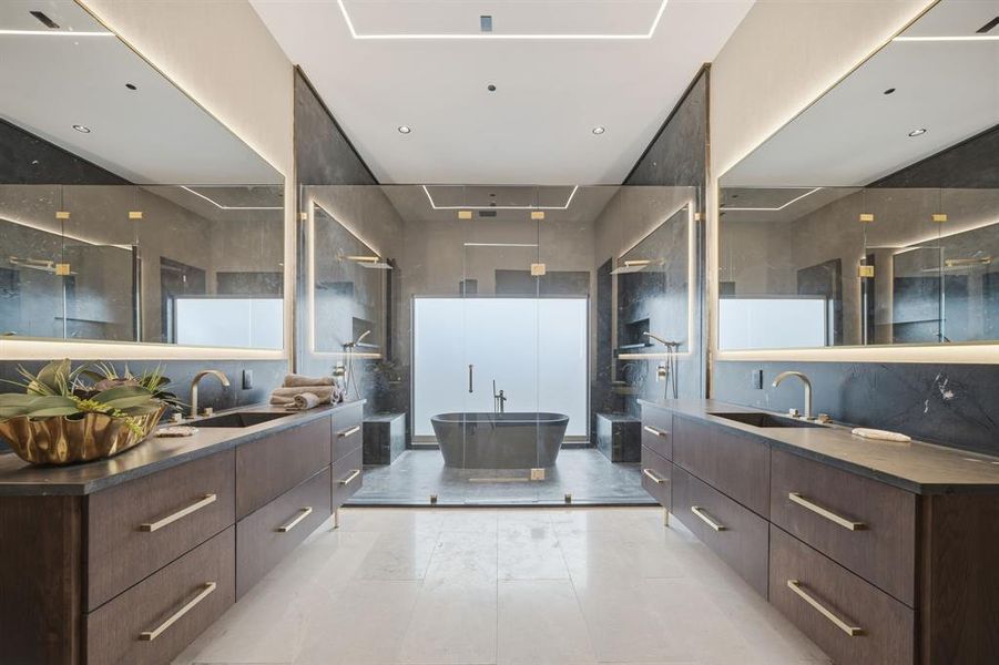 Furnished interior view inside a new home in , Dallas (Image 15).