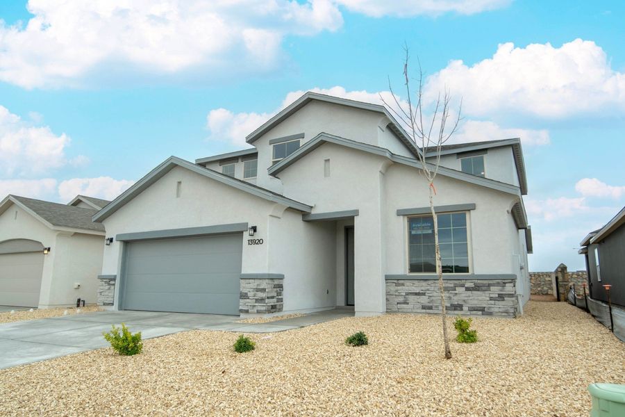 Representative exterior photo of a completed home built from the Capitan by Hakes Brothers in Summer Sky North, El Paso, TX (Image 2).