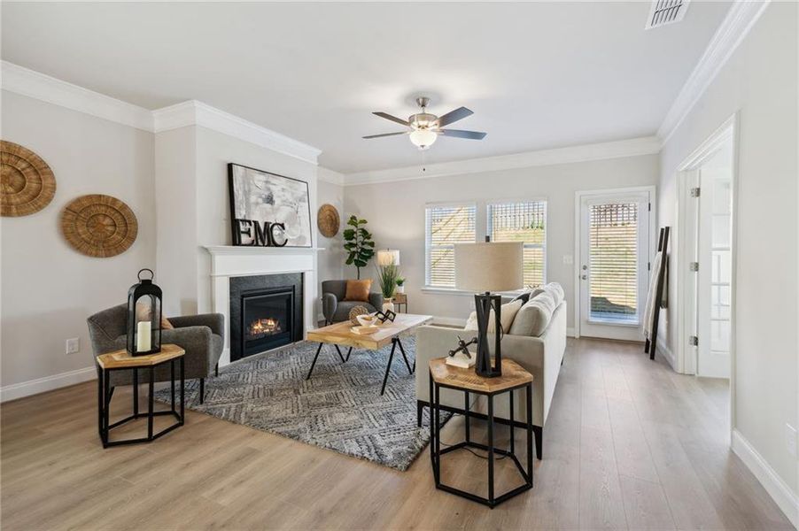 Furnished interior view inside a new home in , Dawsonville (Image 23). Furnished interior view inside a new home in , Dawsonville (Image 23).