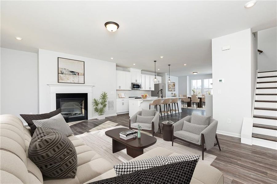 Furnished interior view inside a new home in , Powder Springs (Image 6).