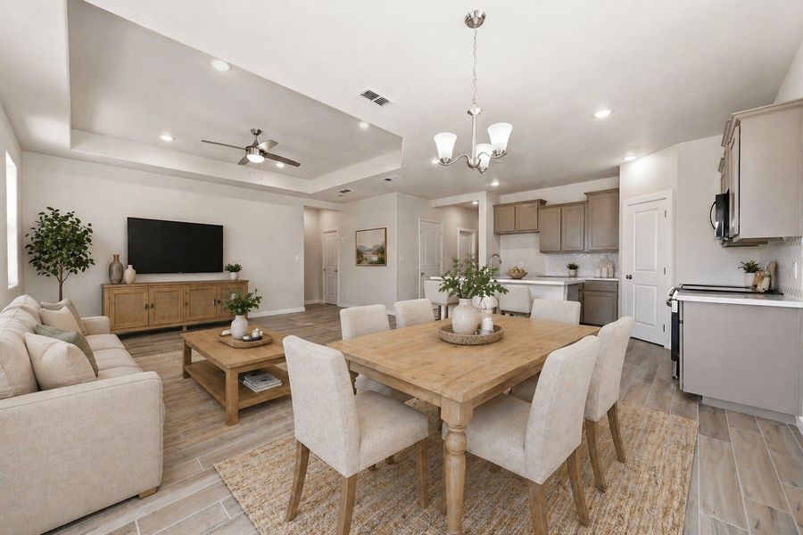 Furnished interior view inside a new home in Paloma Ranch, Harlingen (Image 6).
