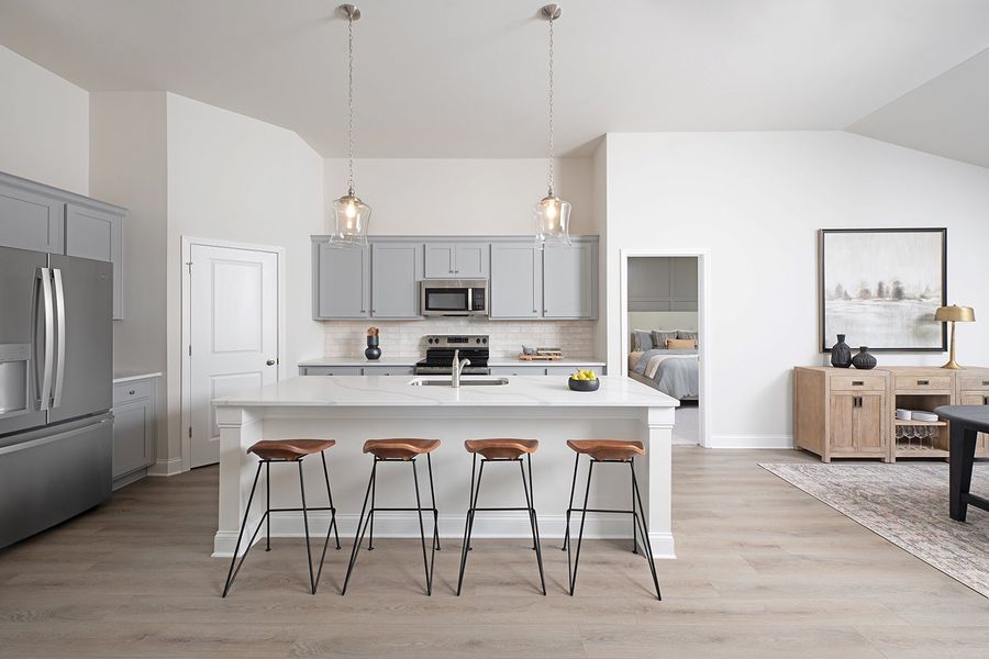 Representative furnished interior of a home built from the Brunswick by Ashton Woods in Cades Bluff, Lebanon (Image 3).