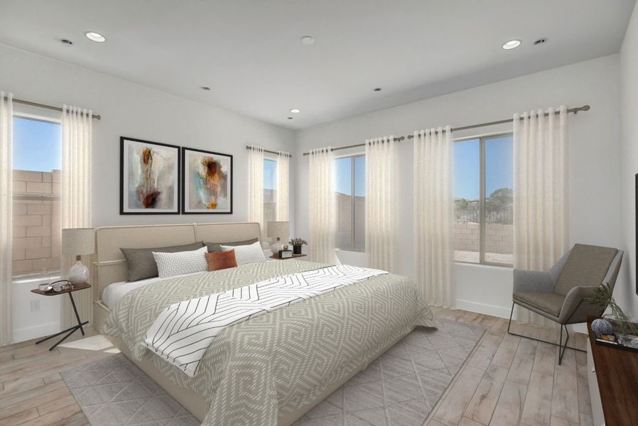 Furnished interior view inside a new home in Overlook at The Dells, Prescott (Image 39).