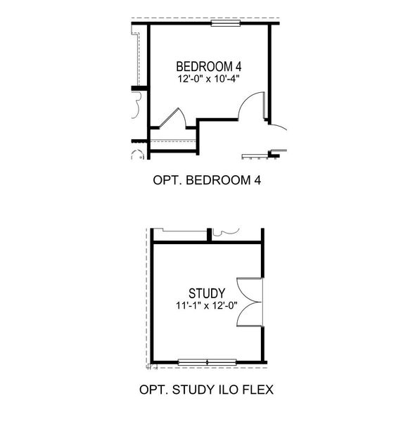 2D floor plan layout of this home in Bentley Park, Greenwood, SC (Image 6).