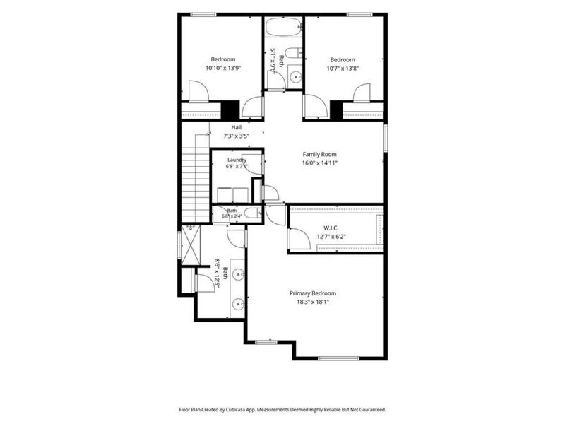 2D floor plan layout of this home in , Cartersville, GA (Image 5).