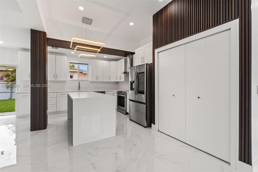 Furnished interior view inside a new home in , Miami (Image 10).