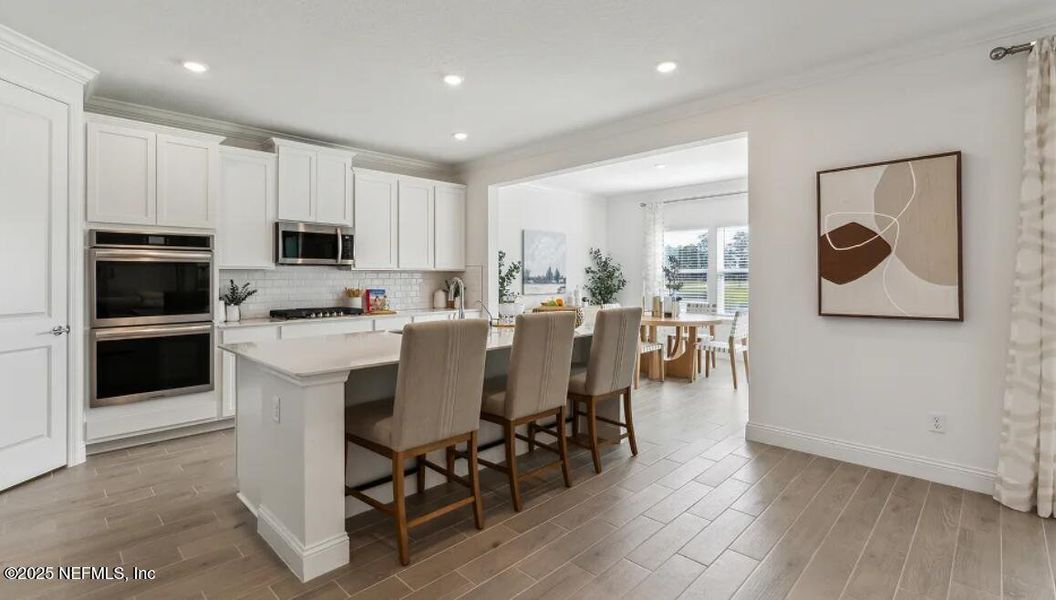 Furnished interior view inside a new home in Silver Meadows at SilverLeaf: Silver Meadows 60s, St. Augustine (Image 14).
