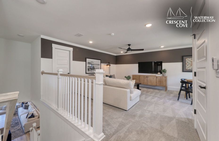 Representative furnished interior of a home built from the Vanderbilt - Waterway Collection by Pulte Homes in Crescent Cove, Myrtle Beach (Image 28).