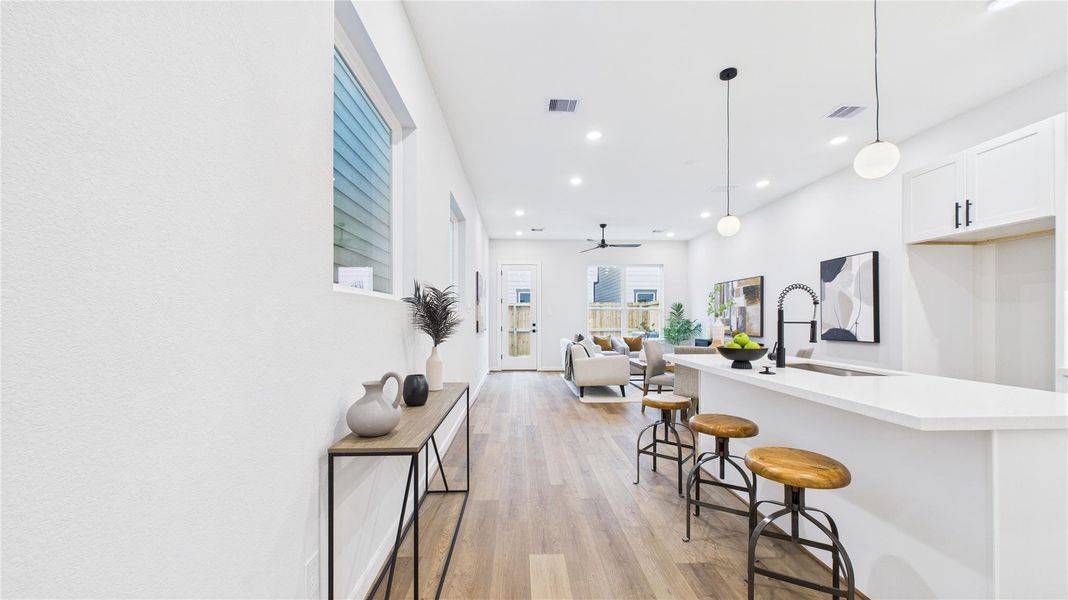 Furnished interior view inside a new home in , Houston (Image 27).