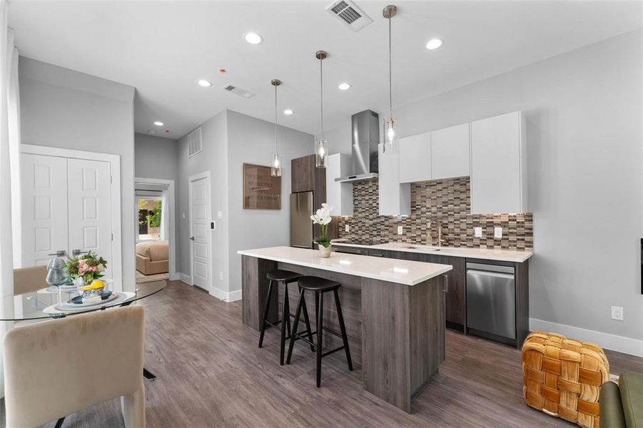 Furnished interior view inside a new home in , Fort Worth (Image 2). Furnished interior view inside a new home in , Fort Worth (Image 2).