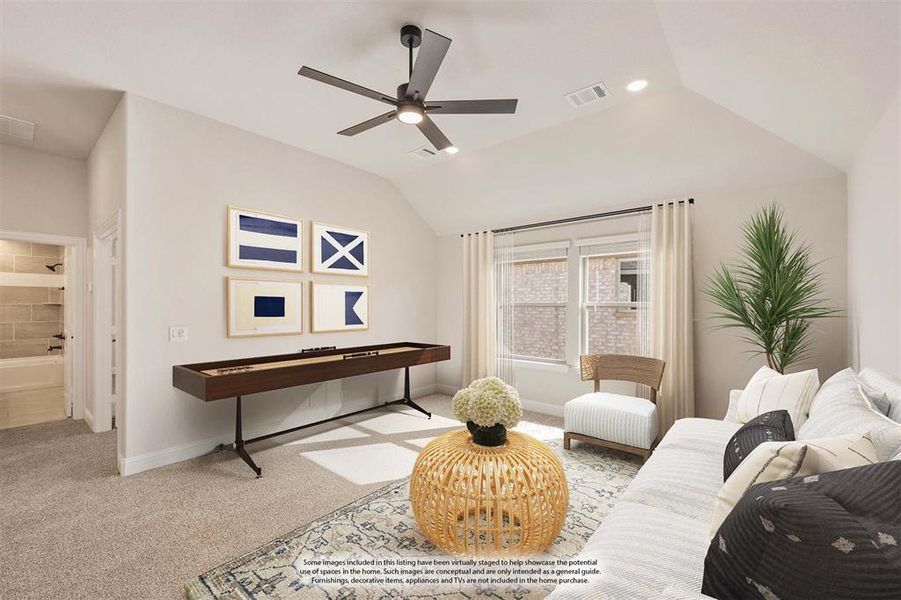 Furnished interior view inside a new home in The Enclave at Parks of Aledo, Aledo (Image 17). Furnished interior view inside a new home in The Enclave at Parks of Aledo, Aledo (Image 17).