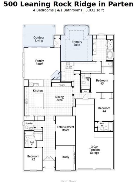2D floor plan layout of this home in Parten, Austin, TX (Image 2). 2D floor plan layout of this home in Parten, Austin, TX (Image 2).