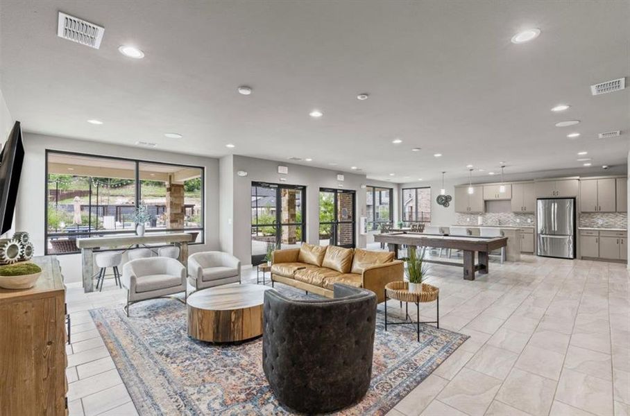 Furnished interior view inside a new home in Reserves At Trinity, Weatherford (Image 6).