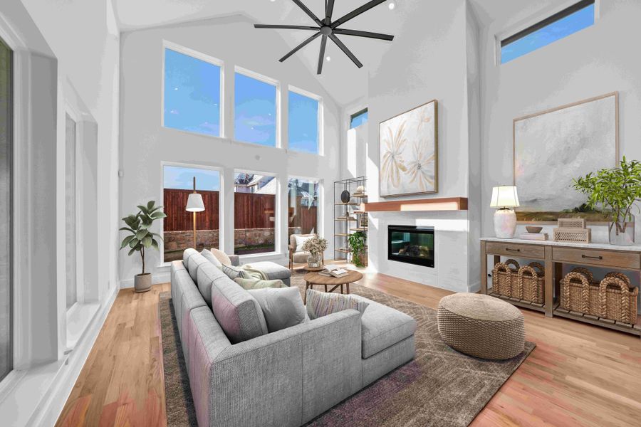 Furnished interior view inside a new home in Estates at Rockhill, Frisco (Image 17). Furnished interior view inside a new home in Estates at Rockhill, Frisco (Image 17).