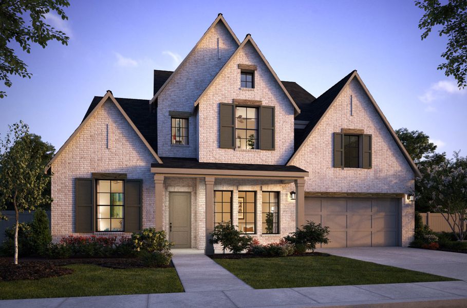 Representative exterior photo of a completed home built from the Madison II by Southgate Homes in Painted Tree 60' Series, McKinney, TX (Image 23).