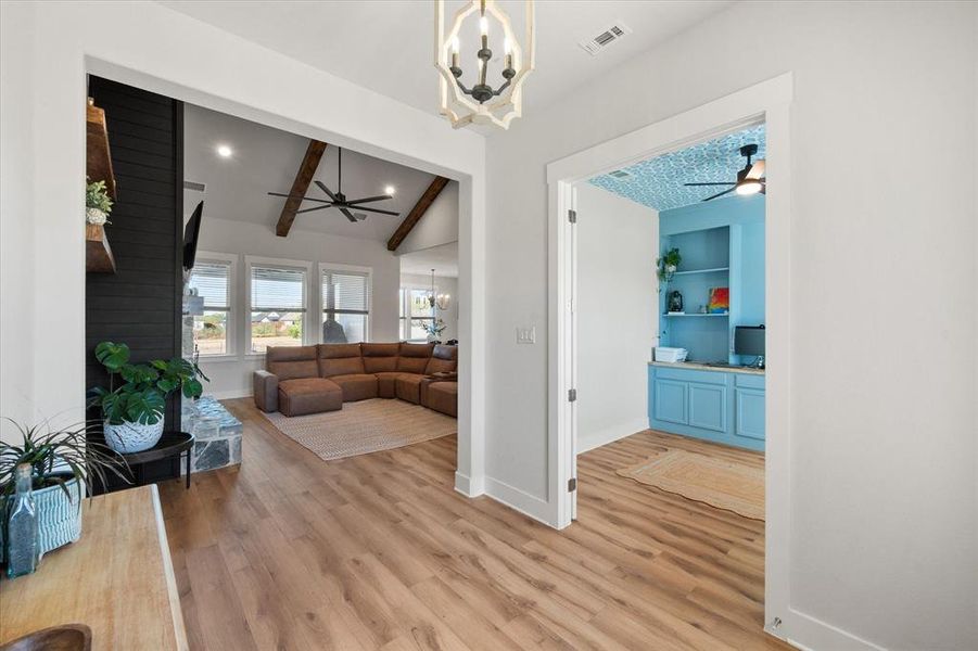 Furnished interior view inside a new home in Jordan Run, Midlothian (Image 27).