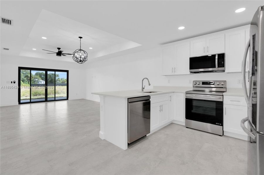 Furnished interior view inside a new home in , Lehigh Acres (Image 7). Furnished interior view inside a new home in , Lehigh Acres (Image 7).