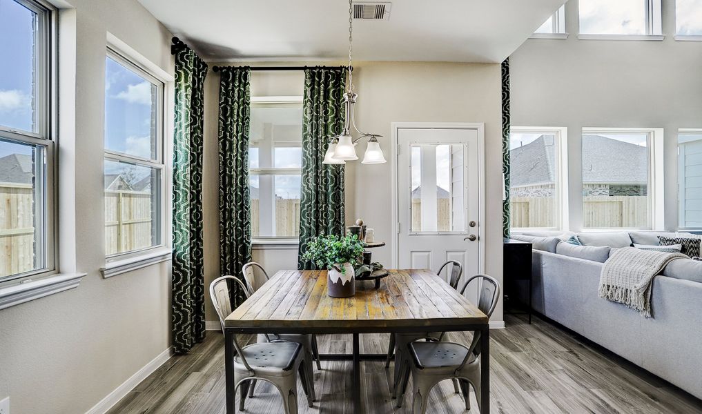 Sun-lit dining area