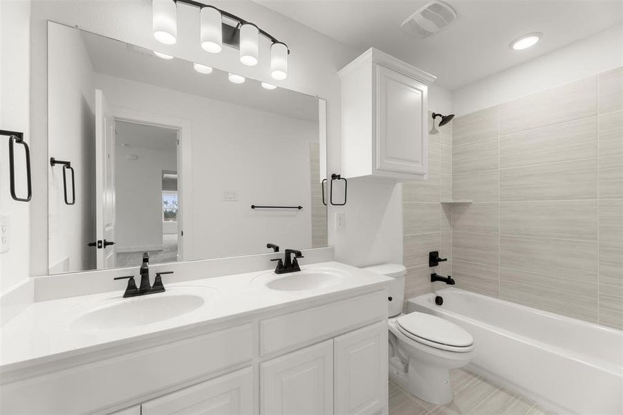 Furnished interior view inside a new home in The Villages of Hurricane Creek, Anna (Image 9). Furnished interior view inside a new home in The Villages of Hurricane Creek, Anna (Image 9).