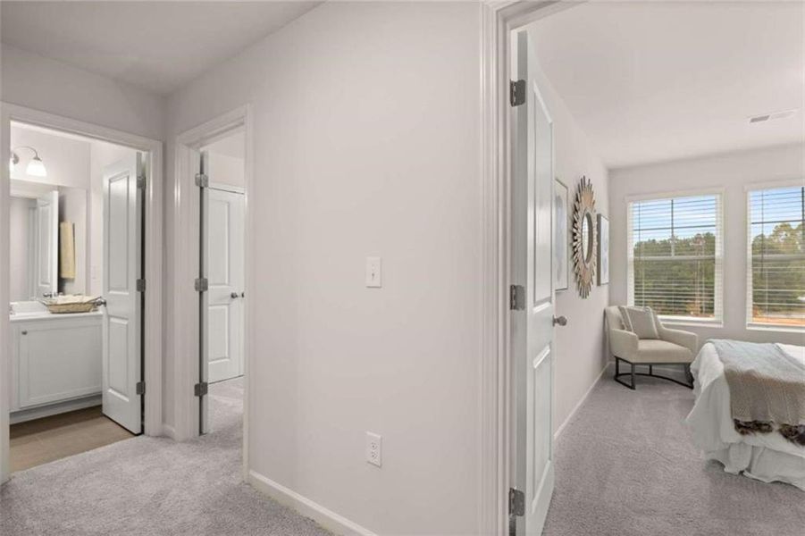 Furnished interior view inside a new home in Rivershire Place, Villa Rica (Image 17).