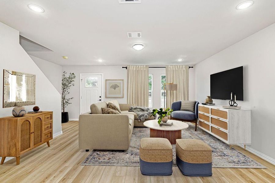 Furnished interior view inside a new home in , Fort Worth (Image 5).