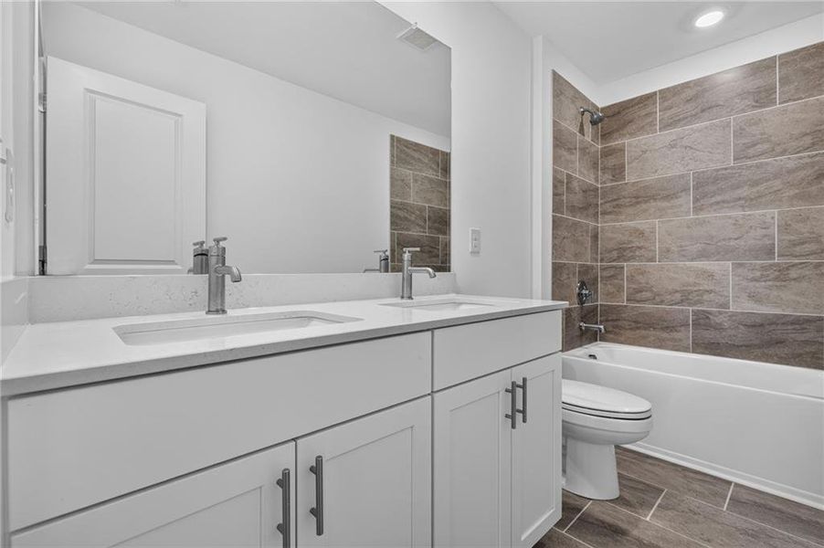 Furnished interior view inside a new home in Wellington Estates, Madison (Image 9).