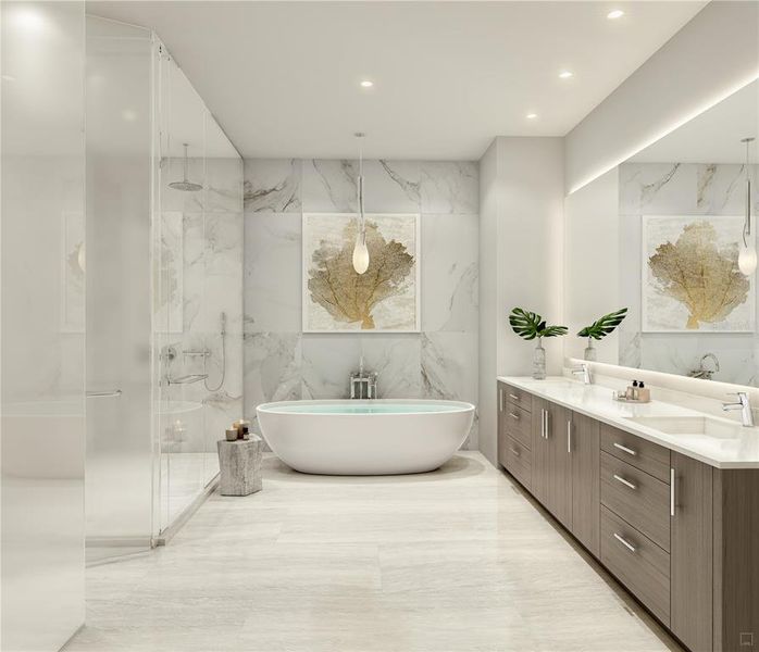 Furnished interior view inside a new home in , Tampa (Image 5).