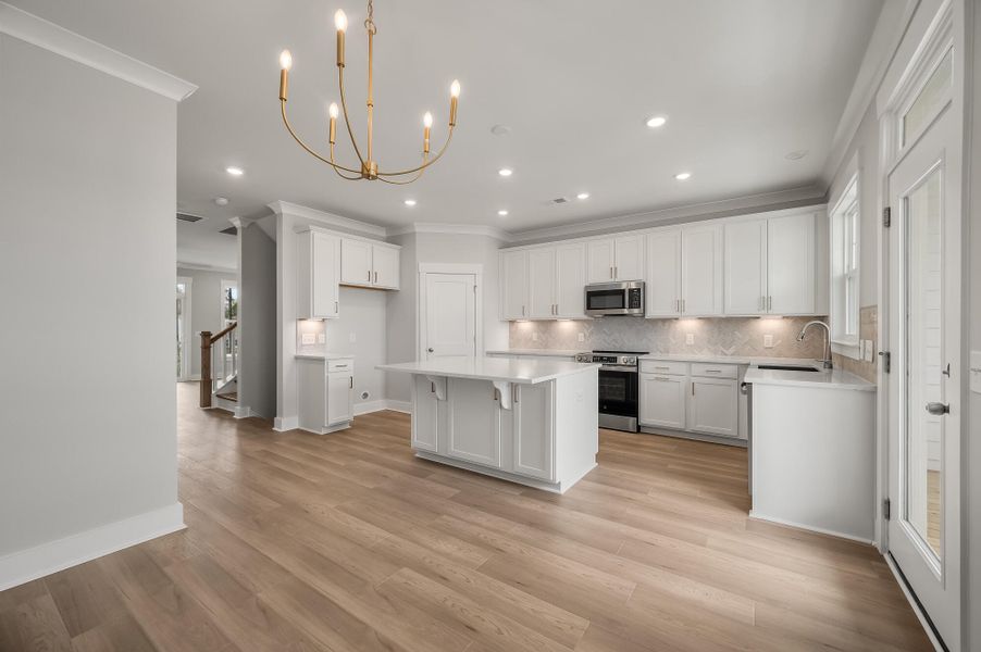 Furnished interior view inside a new home in New Riverside Village, Bluffton (Image 12). Furnished interior view inside a new home in New Riverside Village, Bluffton (Image 12).