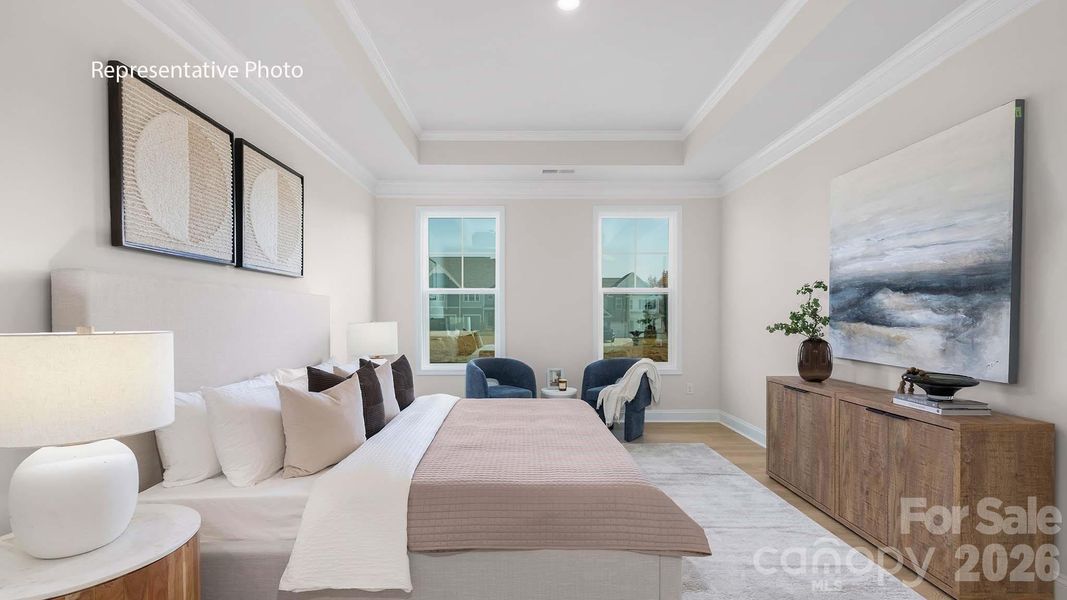 Furnished interior view inside a new home in Sylvan Creek, Denver (Image 18).