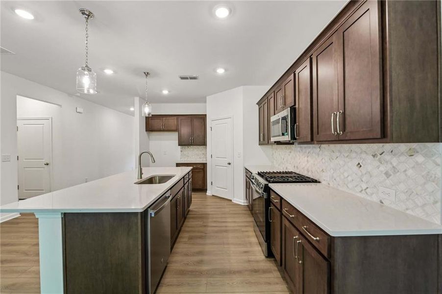 Furnished interior view inside a new home in The Estates at Casteel, Bethlehem (Image 9).