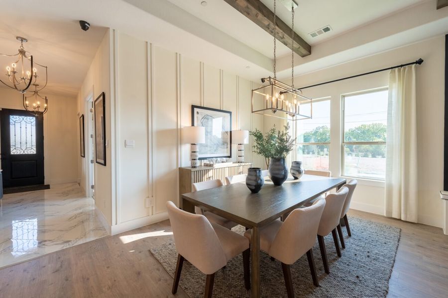 Representative furnished interior of a home built from the Carmina by Ladera Texas in Ladera Prosper, Prosper (Image 5).