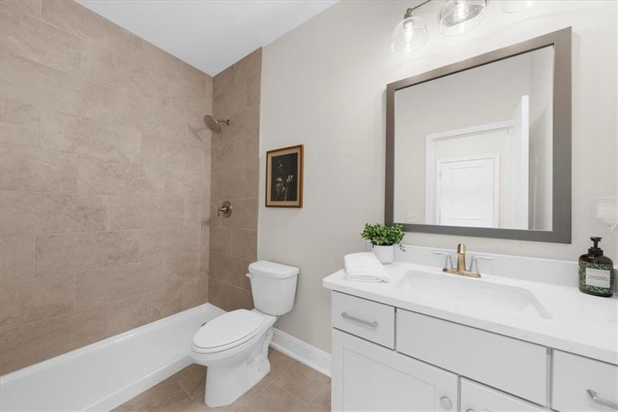Furnished interior view inside a new home in , Flowery Branch (Image 28).
