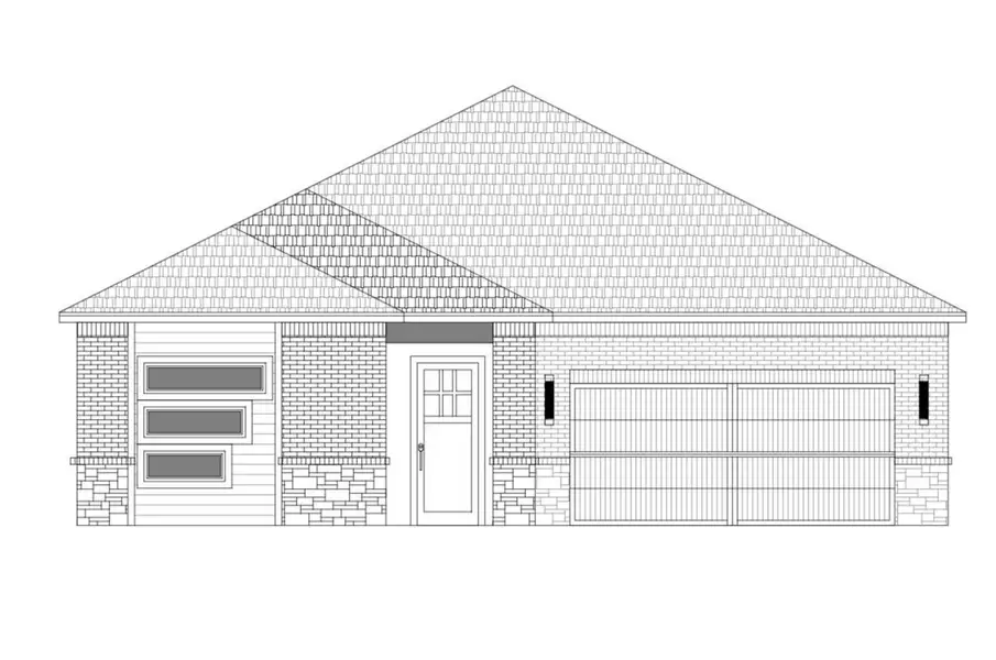 Exterior rendering of this home design in , Huffman, TX (Image 3).