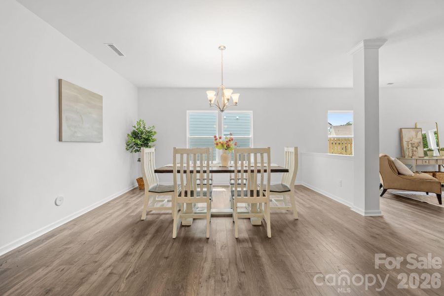Large dining area for entertaining and functions Large dining area for entertaining and functions