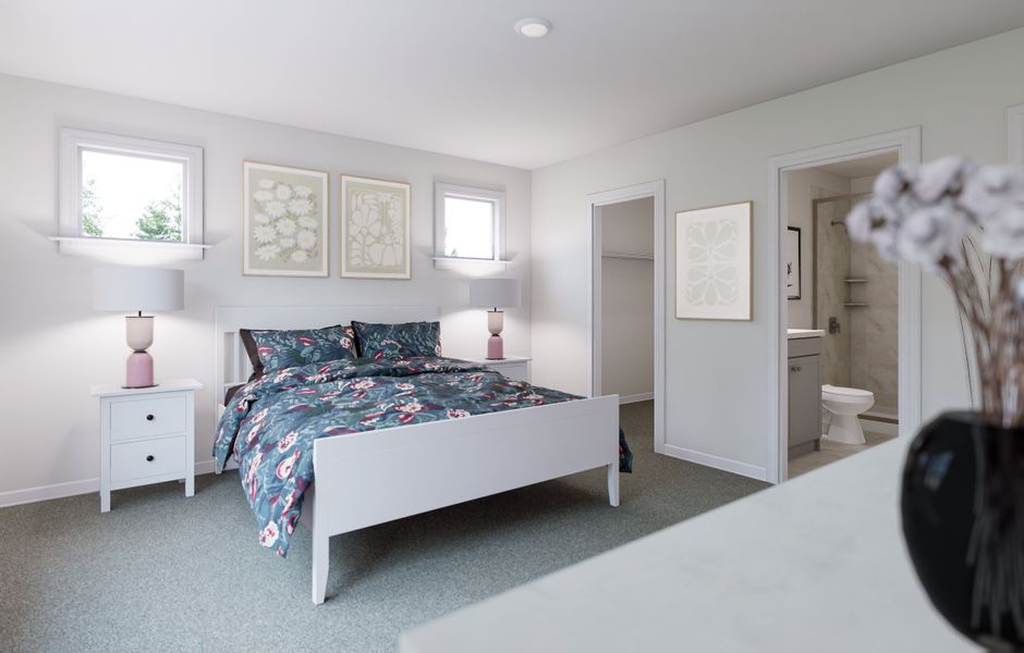 Furnished interior view inside a new home in Silverstone, Knightdale (Image 15).