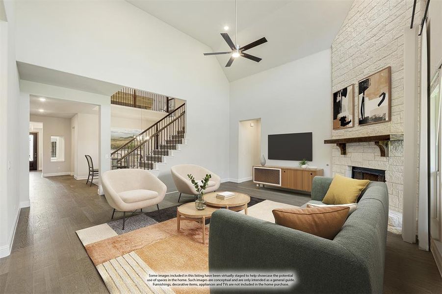 Furnished interior view inside a new home in Legacy Ranch Classic 60, Melissa (Image 12).