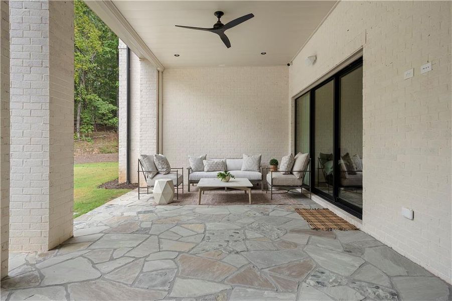 Exterior details and patio area of a home in , Alpharetta (Image 28).