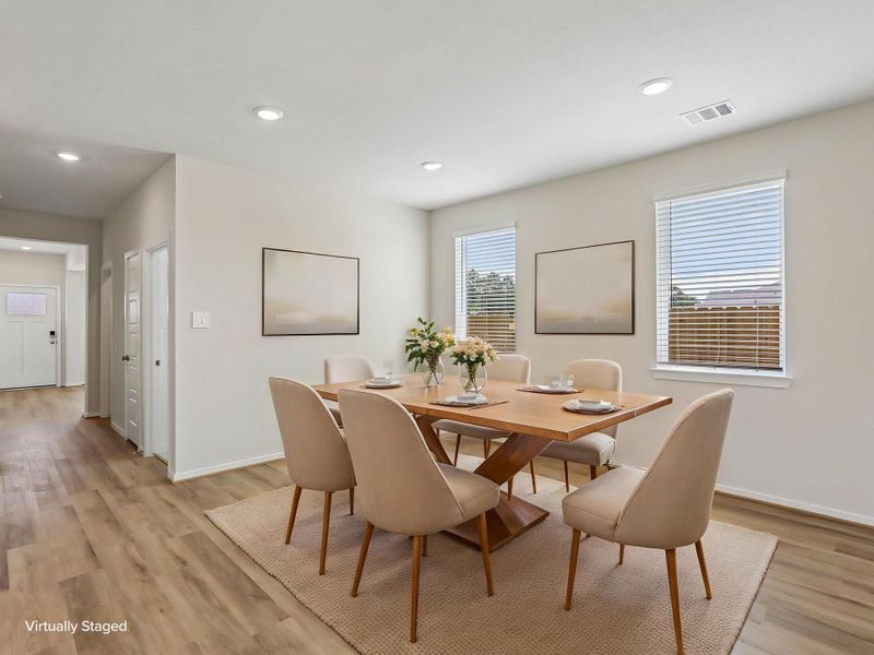 Furnished interior view inside a new home in Granger Pointe - Premier Series, Conroe (Image 10).
