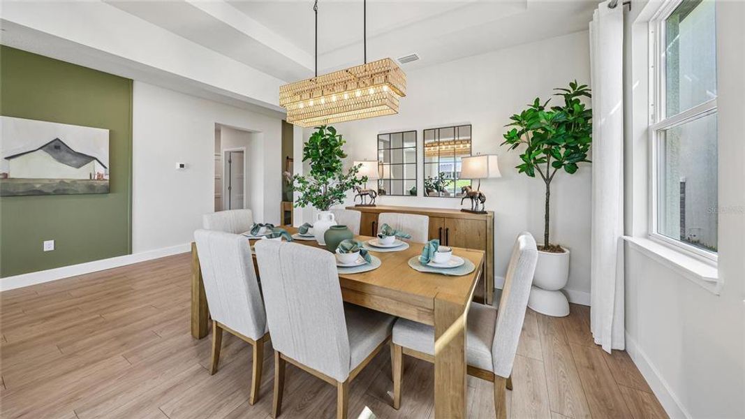 Furnished interior view inside a new home in Buchanan Trails, Newberry (Image 16).