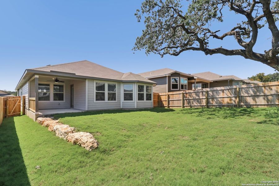 Front exterior of a new home in Scenic Crest - Premier Series, Boerne, TX, highlighting curb appeal (Image 21).