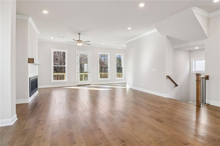 Spacious, unfurnished interior of a new home in Brackley Single Family, Cumming (Image 25). Spacious, unfurnished interior of a new home in Brackley Single Family, Cumming (Image 25).